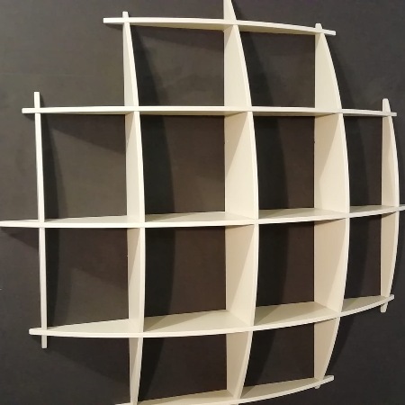 LIBRERIA MAPPAMONDO IN LACCATO col. CORDA